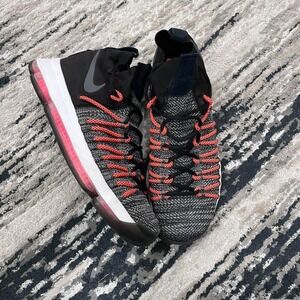 Size 10.5 - Nike KD 9 Elite Dark Grey Hyper Orange great shoes